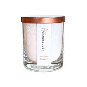 Powdered Candle in Glass - Rhubarb Sparkle 160g