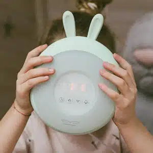 Rabbit Lamp with Alarm Clock - Green