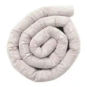 Protective Roll Bumper for Baby Crib – Ecru