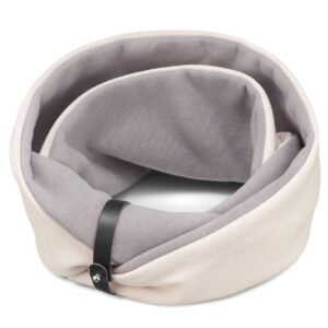 Simo Neck Warmer - White Sand & Steel Grey