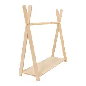 Tipi Clothing Rack For Children - Large Natural Wood